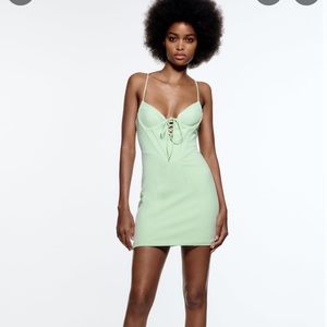 Mint green mini Zara dress